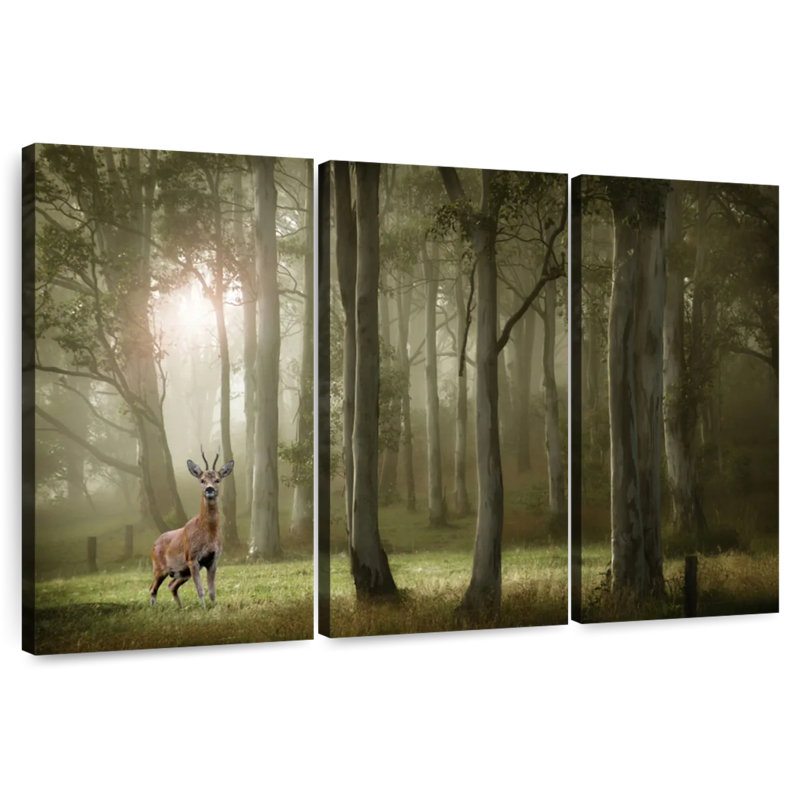 Brampt French Forest Deer, 36" H x 57" W