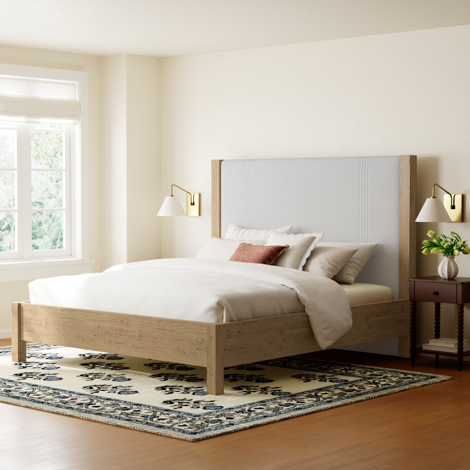 Laroche Upholstered Panel Bed, Queen