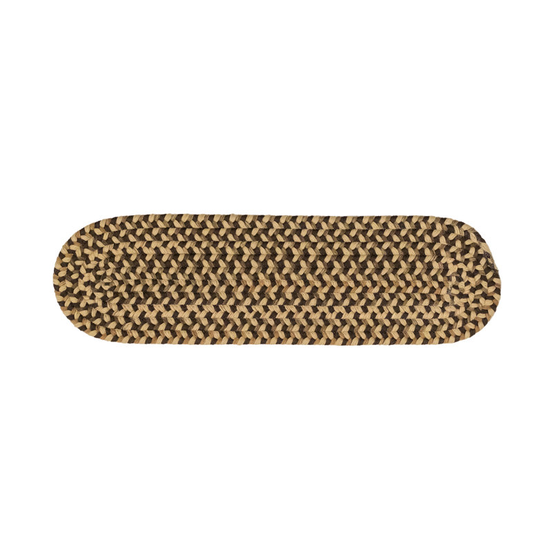 Tapis d'escalier en laine Aiden-Jay Premier, Brun