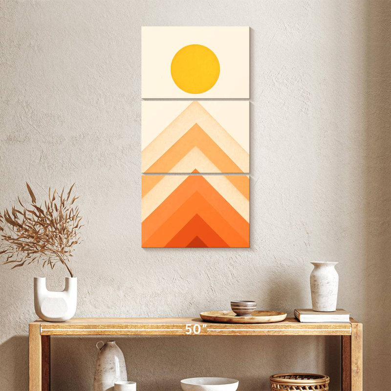 Paysage de montagne III, H 38 po x l 18 po