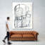 Reproduction d’art sur toile tendue, "entanglements I" par June Erica