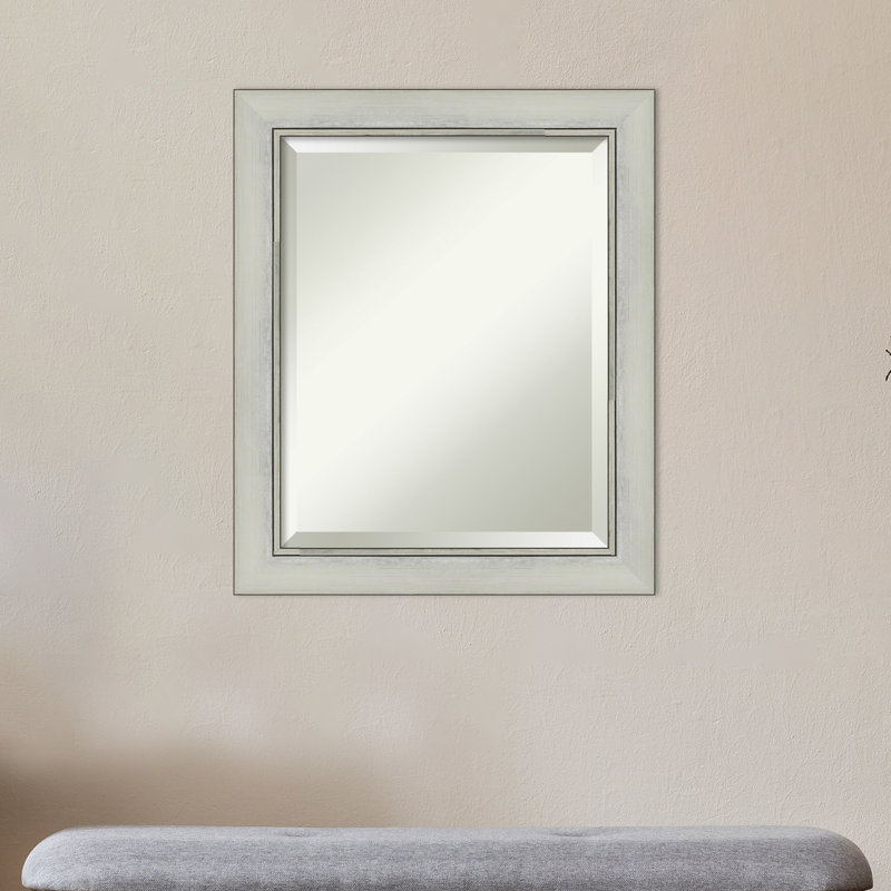 Miroir de salle de bain Kellison, Noir / argent, 24 po x 20 po