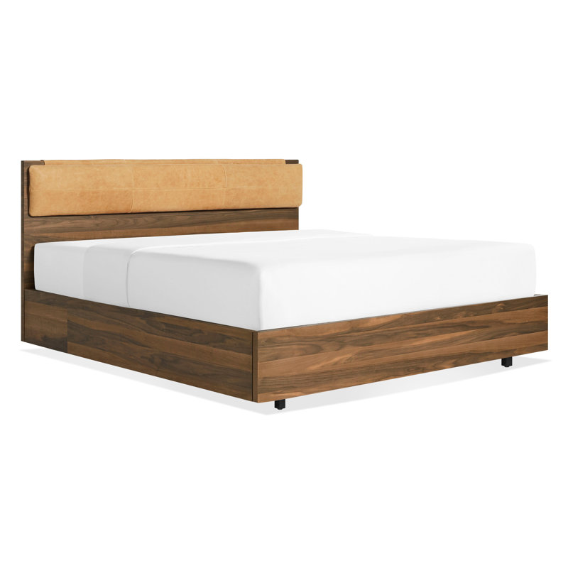 Coussin de tête de lit Homecoming, Très grand, Cuir véritable chameau