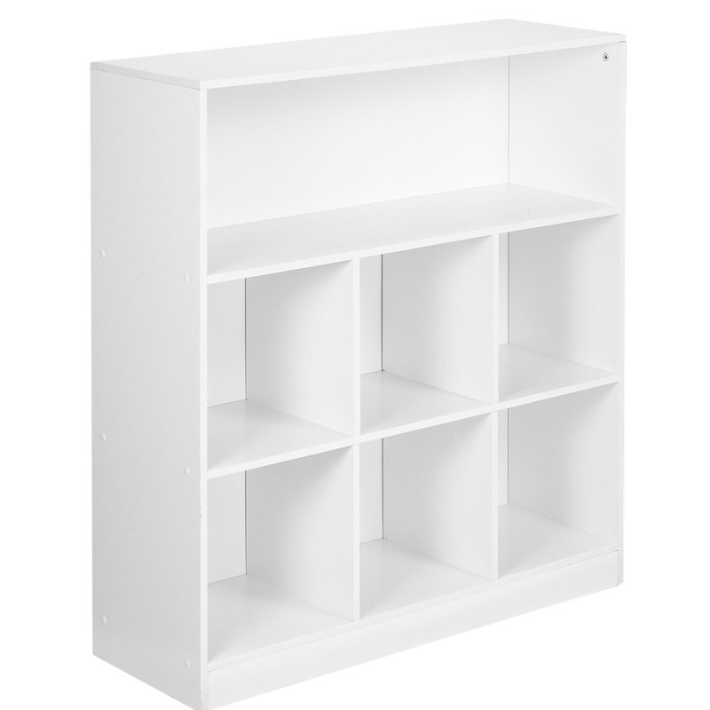 Thorntown 94 cm H x 88 cm W Cube Bookcase, White