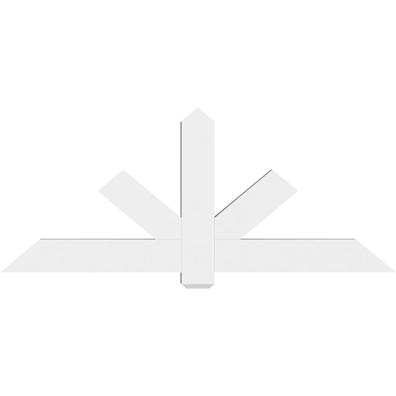 Support de pignon en PVC de qualité architecturale Kennewick, H 30 po x l 72 po (pas: 10/12), P 4 po x F 6 po