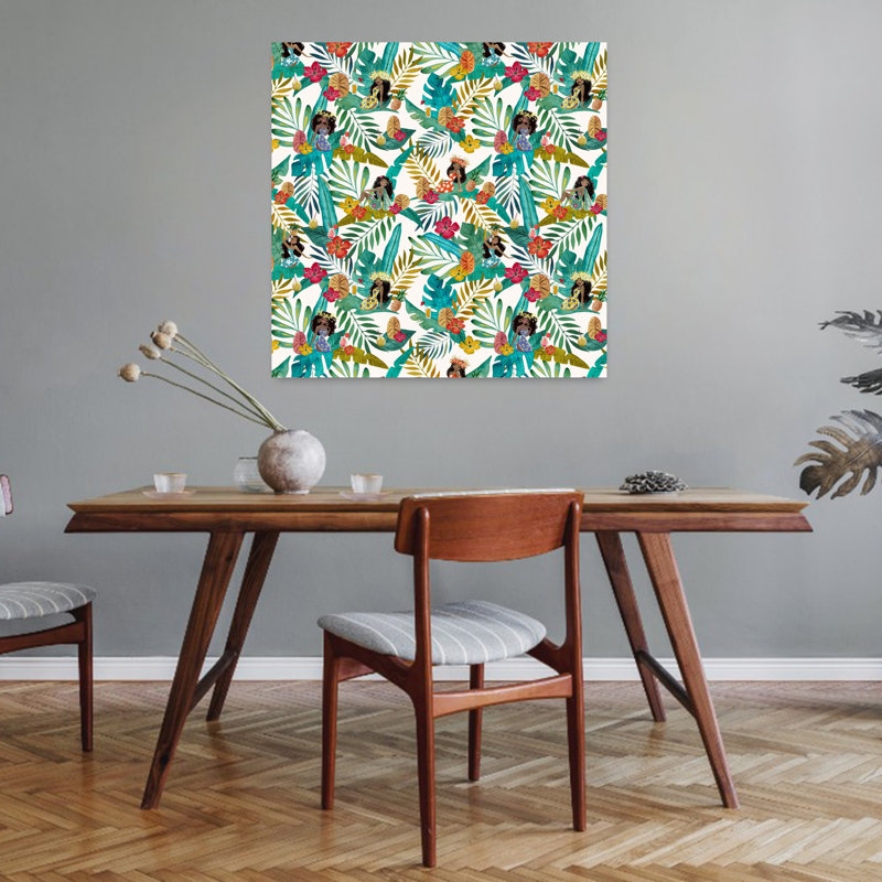 Art contemporain, art tropical contemporain, H 32 po x l 32 po