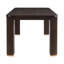 Ensemble de table de salle à manger 6 personnes Chloe avec chaises rembourrées et structure en bois-130174114-130174113