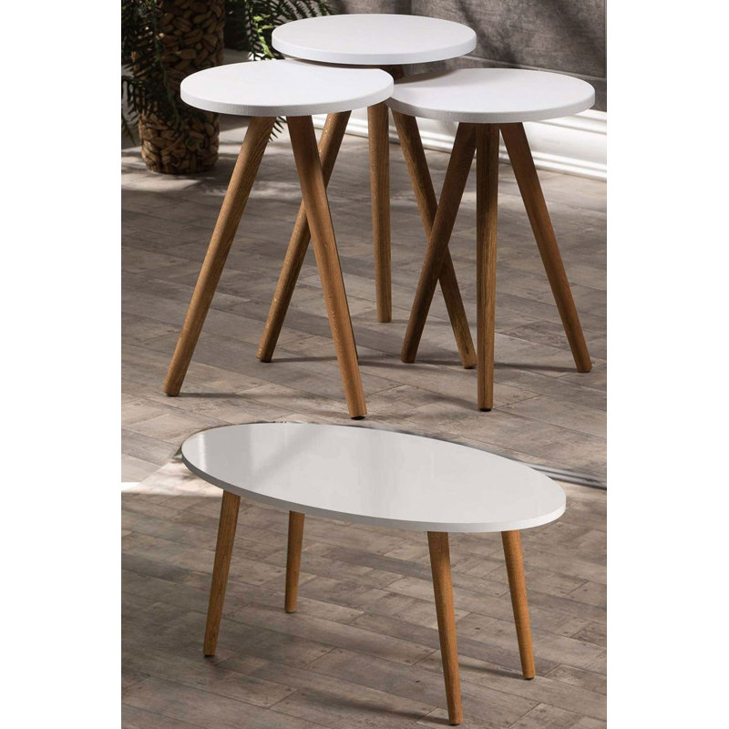 Jadyn Living Room Table Set, White