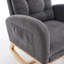Chaise berçante avec repose-pieds à haut dossier-549167387