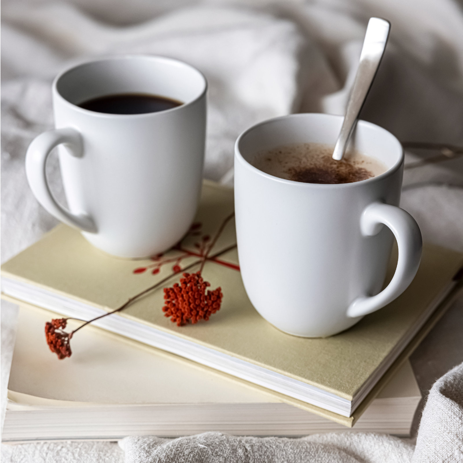 Coupe Stoneware Mug, White
