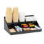 Mind Mind Cup and Condiment Station, Organisateur de comptoir, Bar à café, Cuisine, Agitateurs, L 17,875 po x l 9,5 po x H 6,625 po-1257528323