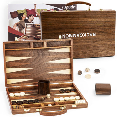 Ensemble de jeu de backgammon ROPODA (15 pouces) pour adultes et enfants