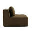 Canapé sans accoudoirs avec coussin en velours côtelé - brun-854508036