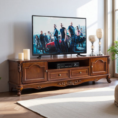 Meuble télé en bois massif American Retro