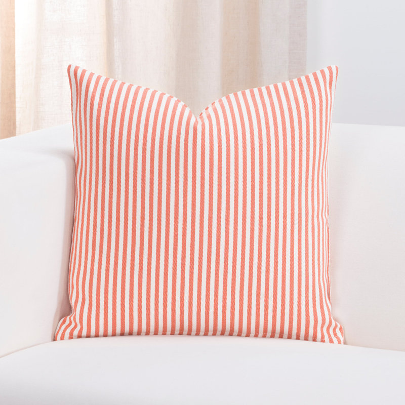 Striped Throw Pillow, 16" x 16", Pink