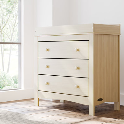 Commode 3 tiroirs avec plateau à langer Noah