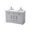 Meuble-lavabo double 54 po gris-545837300-545837301
