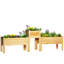 Ensemble de 3 jardinières surélevées Outsunny