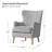 Caden 28.5" Modern Boucle Wingback Armchair With Solid Wood Legs-71591530
