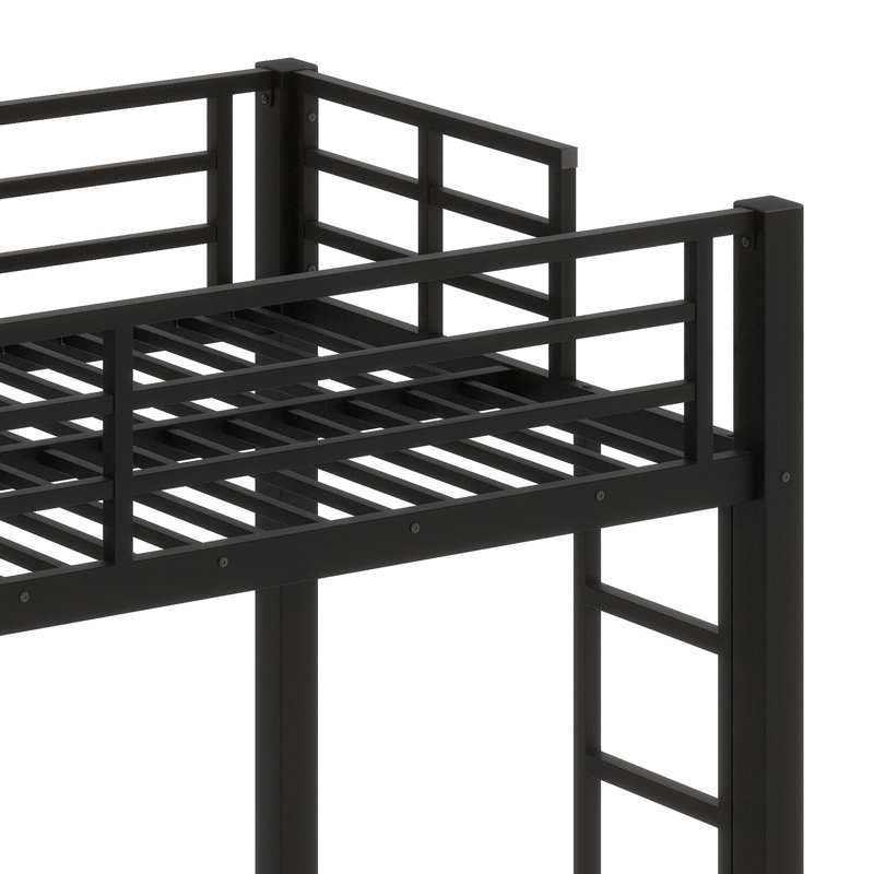Lit mezzanine sécuritaire avec échelle facile à utiliser et garde-corps robustes