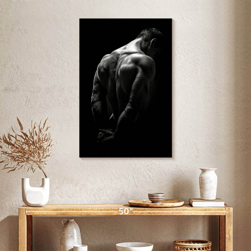 Muscles du dos, H 36 po x l 24 po
