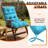 Outdoor/indoor Chair Seat Back Cushion, Foldable High Back Patio Chair Cushion Seat Back Rocking Chair Cushions Pads-312255207