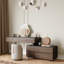 Bureau de coiffeuse extensible en bois avec 4 tiroirs de rangement Carmavy