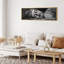 Bouddha endormi, art mural spirituel monochrome-115165316-115165318