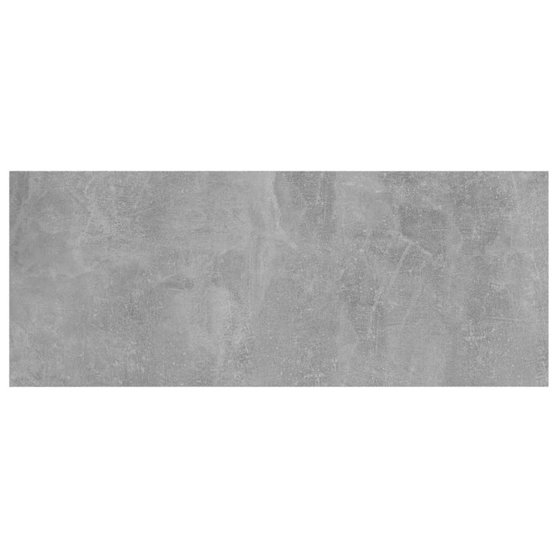 Tablettes flottantes étagères murales, Gris béton, H 0,6 po x l 39,4 po x P 15,7 po