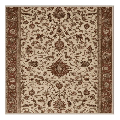 Tapis brun lavable à la machine
