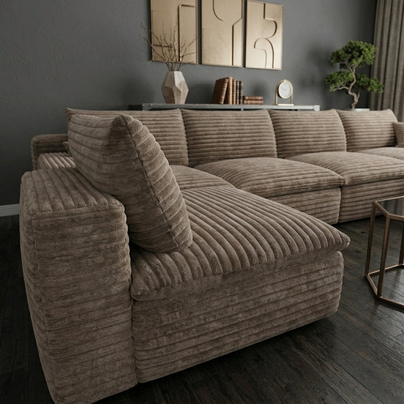 Canapé modulaire 135 po Cloud Couch, Camel