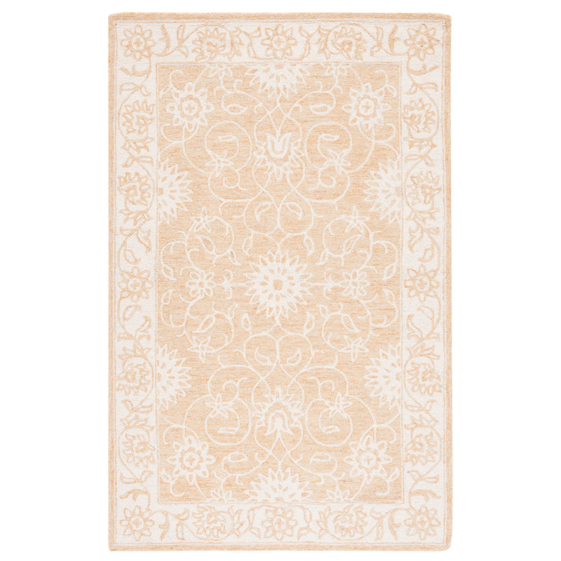 Tapis Jardin / Ivoire Jardin 601, Carré 6 pi