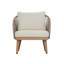 Fauteuil club d'extérieur en bois d'acacia Charles-124192016
