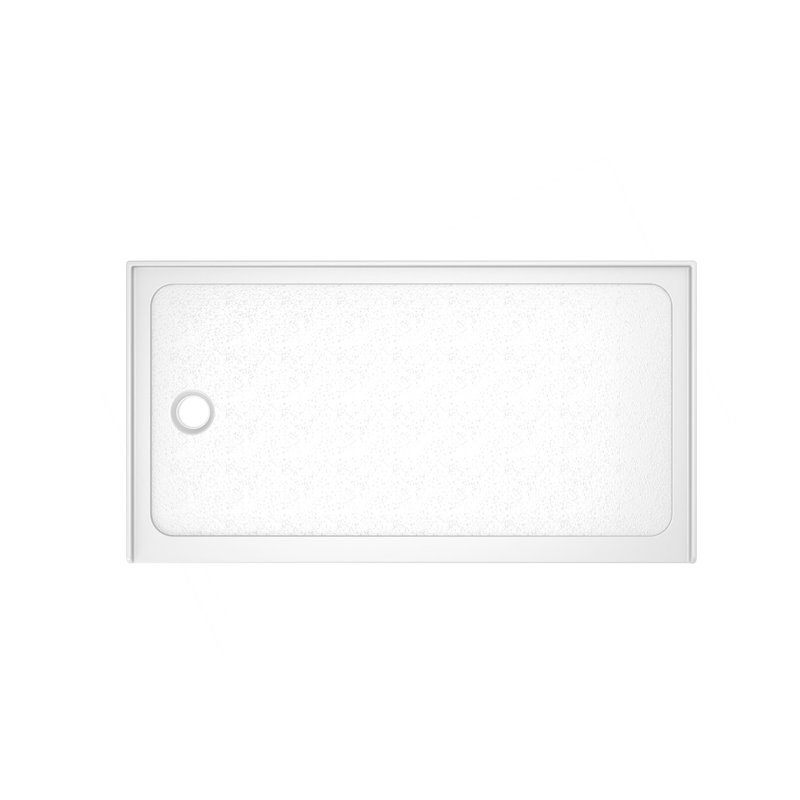 32" X 60" Shower Base Shower Pan White Left Drain