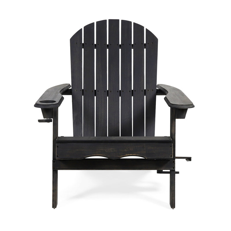 Chaise Adirondack pour l'extérieur, Gris foncé