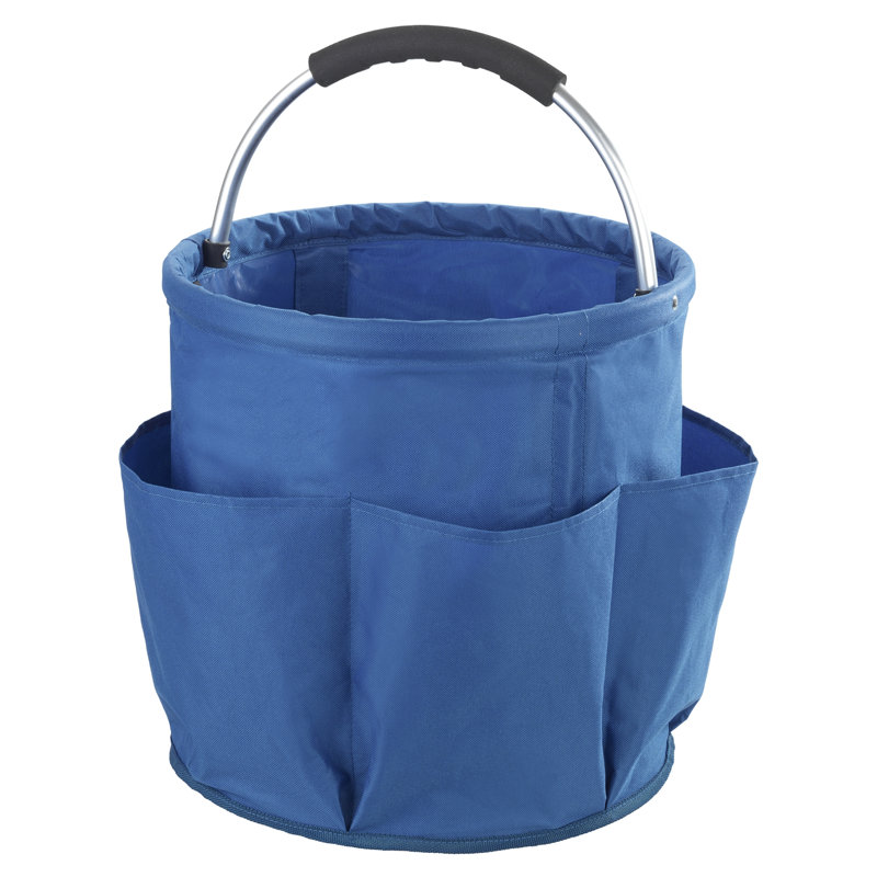 Dakota Fields Charlisse Polyester Decorative Basket, Blue/White/Grey
