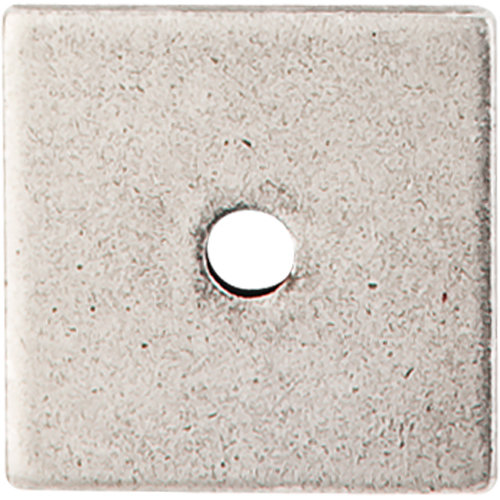Square  Backplate, Pewter Antique, 1.25" H x 1.25" W x 0.06" D