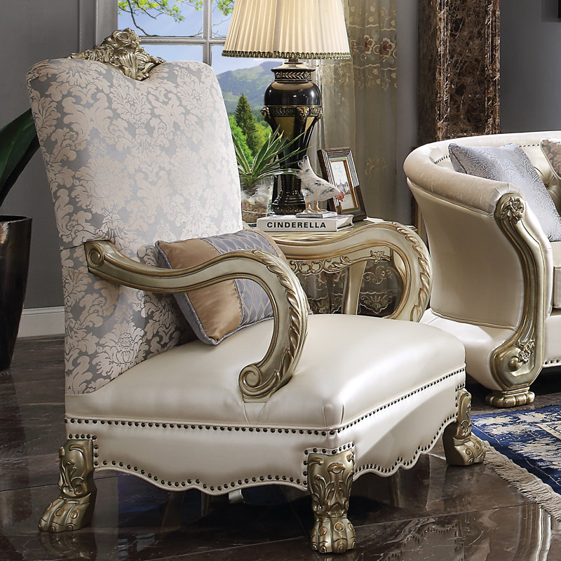 Jameiah Faux Leather Armchair