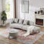 Canapé modulaire 2 pièces avec repose-pieds-769400960