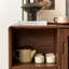 Buffet en bois de noyer foncé foncé-954962323