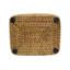 Panier profond en cuivre et rotin 12 po Home & Manor-1920353208