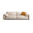 Beige Polyester Modular Sofa cushion Loveseat