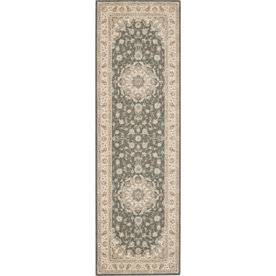 Tapis ivoire en laine Crownover