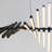Elegant Black Linear Piano Keys Pendant Chandelier