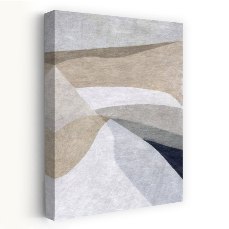 Move 2 Abstract Contemporary Geometric Wall Art Print 1 Piece Wrapped Canvas Wall Art, 91.44cm H x 60.96cm W