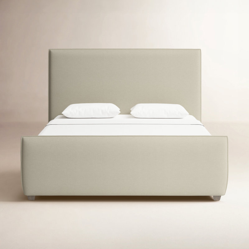Upholstered Platform Bed, King