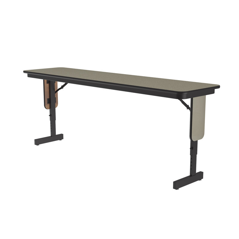 Rectangle Height Adjustable Modular Training Table, 30" H x 72" L x 18" W, Savannah Sand