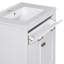Ensemble de meuble-lavabo moderne 60 po avec lavabos doubles (séparés), lavabos doubles en céramique, tablette réglable, portes à fermeture en douceur et tiroir rabattable - Solution de salle de bain moderne pour salles de bain spacieuses-114864655