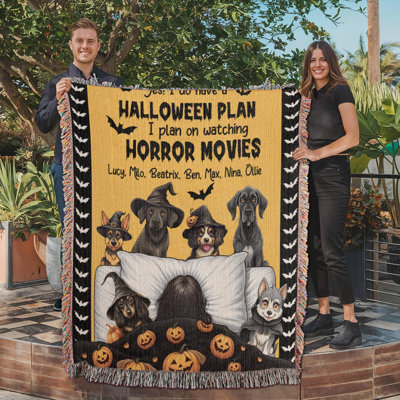 Couverture personnalisée pour animaux de compagnie Halloween