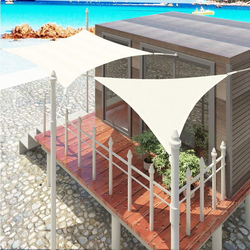 Abonza-Torres 0.3m x 0.3m Triangular Shade Sail, Cream